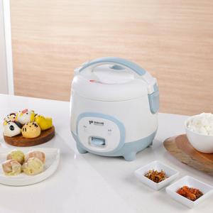 [원터치조작으로 간편하게 취사하는 귀여운 미니밥솥] 키친아트 미니 보온 전기밥솥 KRC-6903 블루 / 2-3인용
