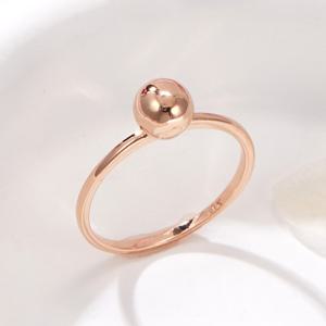 [비앤비골드] 14K 라운딩 골드 캔디볼 반지 SRS42180