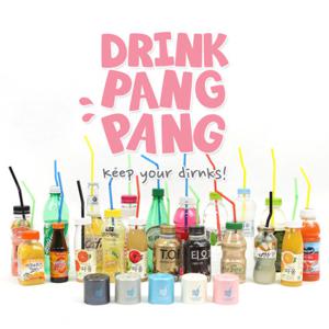 드링크 팡팡 음료수에 빨대를 꽂아 마셔요