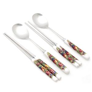 [박씨상방] 도자기 2벌 수저세트BSF(종이케이스)-오차드원형