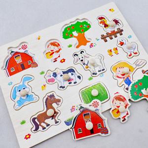 (가베가족)KS2583 가베가족 바른손잡이퍼즐 동물친구/꼭지퍼즐