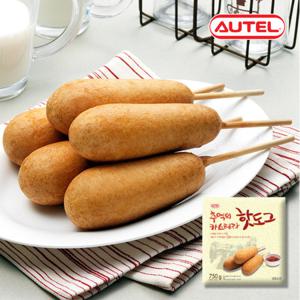 오뗄 추억의 카스테라 핫도그 750g(75gx10개)/냉동식품/간식