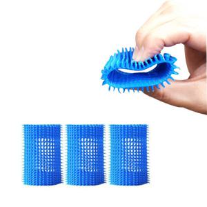 말랑 헤어롤 구르프세트 미디엄 블루_45 3개입