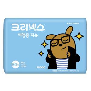 크리넥스 여행용티슈 카카오프렌즈60매