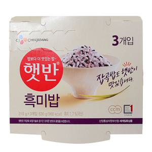 햇반 흑미밥210x3