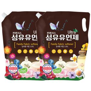 컨센서스 고농축 섬유유연제 2.05L (리필) x2개 (베이비로션, 베이비파우더 택1)