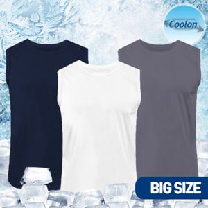 쿨론100 기능성 남자 쿨 머슬 나시 빅 2장 세트