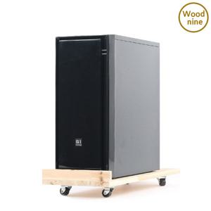 우드나인 원목 삼나무 PC 본체받침대