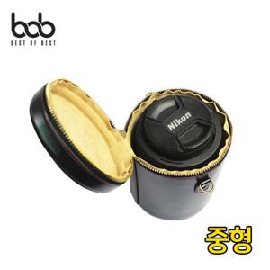 bob 가죽 DSLR 카메라 렌즈통 휴대 보관 케이스 중형 파우치