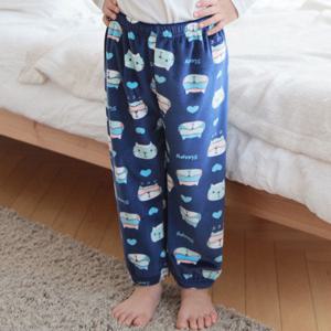 안대고양이 남아동 수면바지 초등학생 주니어 홈웨어