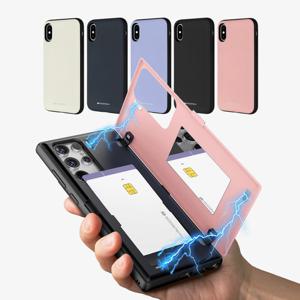 카드 2장 수납 범퍼 갤럭시 S25 엣지 S24 FE S23 플러스 S22 노트20 울트라 A25 퀀텀4 A24 A53 A33 A23 A52s A42 A32 아이폰 17 Air 16 15 Pro Max 미니 SE3 SE3 7 8