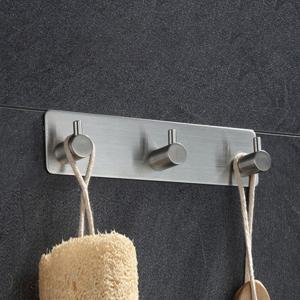 3M 접착식 스텐 후크걸이 3구