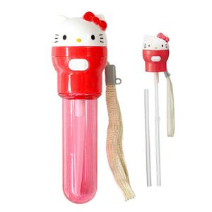 헬로키티 얼굴 빨대 캡 휴대케이스 유아 물병 물통