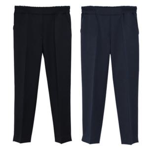 [해피통통] 빅사이즈 베이직 정장 바지 루즈핏 밴딩 여성 팬츠 오피스 봄 가을 슬렉스 여성의류