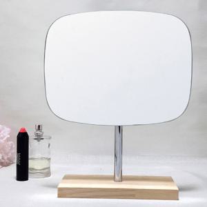 라운드사각원목거울223