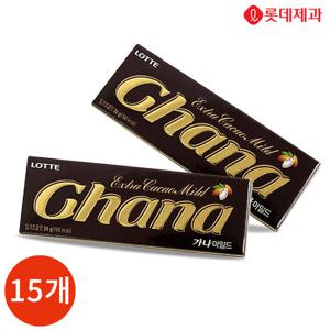 롯데 가나 초콜릿 마일드 34g x 15개