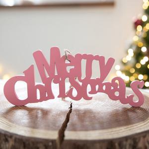 크리스마스 글자 트리 장식 우드 라인 20x8cm 3컬러 꾸미기 소품 용품 오너먼트 데코