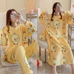 커플 겨울 수면 오리 잠옷 12종 [여성 극세사 밍크 파자마 파티]