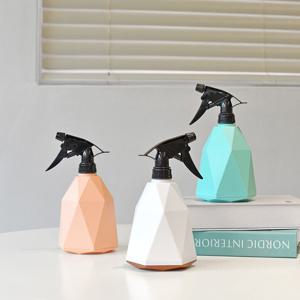 북유럽풍 파스텔 다각형 분무기 600ml 스프레이 원예 청소 살균