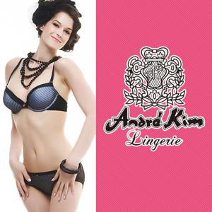 [앙드레김란제리]로맨틱 글로우 쿨블랙 브라팬티[AK-V3]