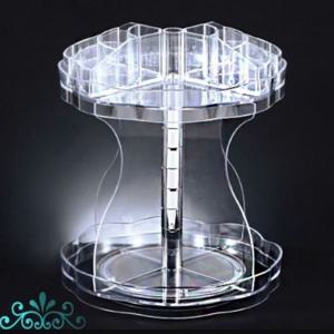 화장대정리 회전형 투명화장품 정리대ST 812