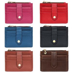 F0002 블루마운트 천연소가죽 슬림 지퍼 카드지갑
