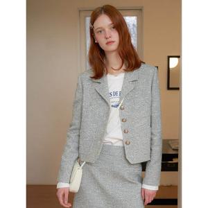 [올리브데올리브]트위드 싱글 포켓 자켓(OW4SJ207)