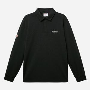 윌슨긴팔티 LQC W241001GPL21-BLK 남성 카라형 긴팔 티셔츠