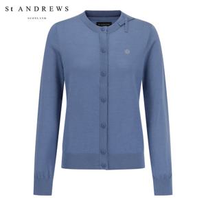 [세인트앤드류스] 여성 울캐시 리본 니트 가디건 821E3SD181_BL