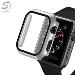애플워치4 40 44mm 호환 강화유리필름 보호 일체형풀커버 케이스