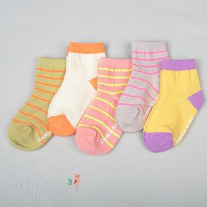 [꼼지]CA형광여아링글(5족)세트 중목 유아 아동 양말 남아 여아 어린이 초등학생