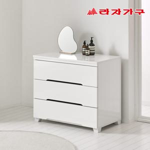 라자가구 로나 900 3단 속깊은 E0 등급 다용도 옷 수납 서랍장