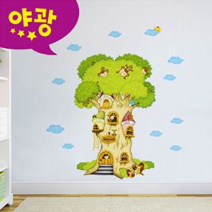 아이방 셀프 스티커 포인트 벽지 퍼즐빅 나무