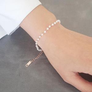 볼라레 세이브존01 써지컬스틸 팔찌 진주 SBR523