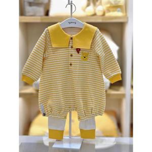 아가방 세이브존02 큰카라 스트라이프 바디수트 상하 03s527901