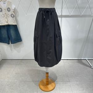 [밸리걸] 카고 슬릿 롱 스커트 821900