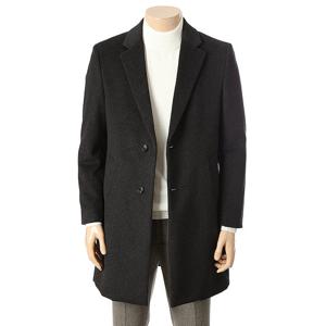 [레노마캐주얼]F/W 울 캐시미어 혼방 블랙/다크그레이 겨울 코트,RRDIBH 9192A WS4179