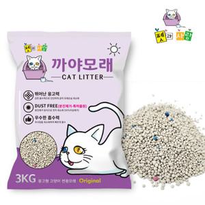 까야 고양이모래 오리지날 먼지없는 벤토나이트 모래 3kg