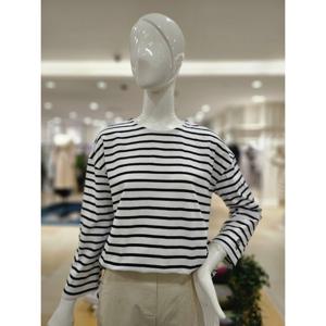 [포커스] 포커스 자수 스트라이프 티셔츠 FS4A4TS40171