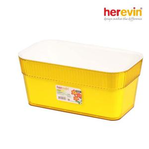 (헤르빈) 로즈 직사각 화분 대 옐로우