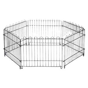 육각 철장 소형 크롬도금 애견 울타리 놀이공간 분리