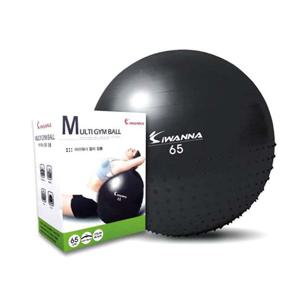 아이워너 멀티 짐볼 블랙 65cm 마사지 스트레칭 운동