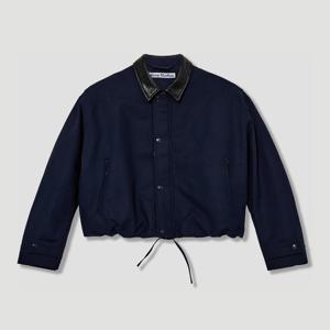 아크네스튜디오 오파도 더블 코튼 새틴 네이비 재킷 B90857 BG3