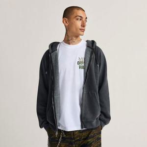 반스 VN000PJMBLK MTE 팀팀 풀 집업 후디 플리스 남여공용 후드티 맨투맨 라운드 검정 블랙