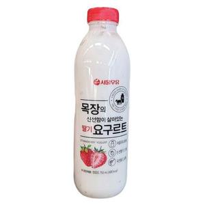 서울 목장신선 요구르트 딸기 750ml x 2개 a47525