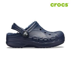 [크록스]바야 라인드 클로그 아동 털샌들  205977-463