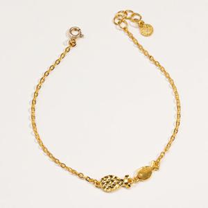 24K 순금 팔찌 양면 물고기 체인 3.75g+18K 잠금장식