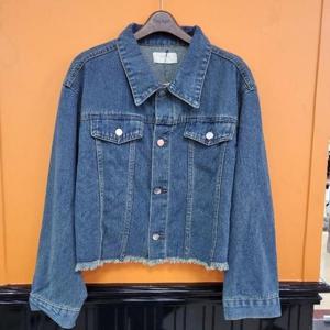 파파야 DP01 밑단 터덜 청자켓 PNNRJK005C