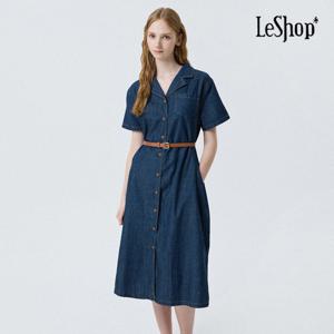 [르샵]벨티드 카라 데님 원피스 (BP5OP028A)
