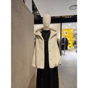 나이스클랍 후드 FAUX FUR 베스트 (N254PWFB51)